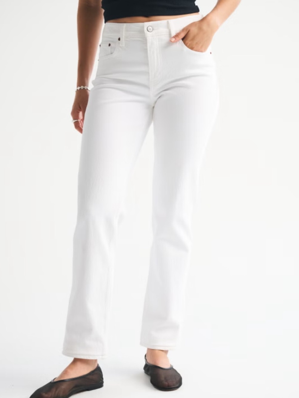 NEW Abercrombie 90s mid rise Straight Leg Jeans
